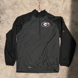 Men’s Nike UGA Black Gray Windbreaker with Logo. Size XS